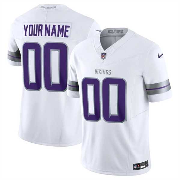 Mens Minnesota Vikings Active Player Custom White F.U.S.E. Winter Warrior Limited Stitched Jersey->customized nfl jersey->Custom Jersey
